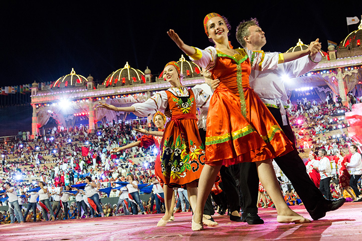 World Culture Festival dance performance